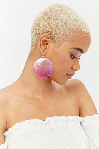 Ombre Disc Drop Earrings