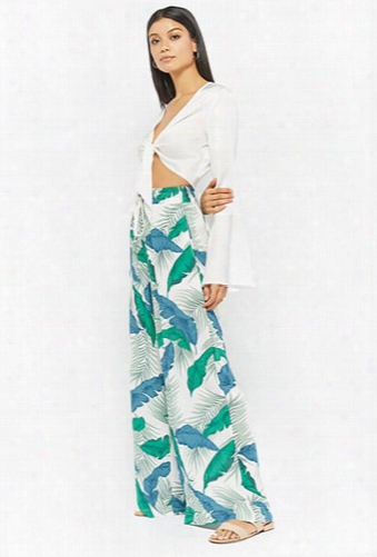 Palm Leaf Palazzo Pant