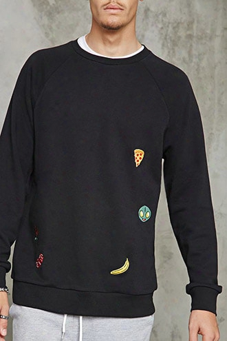 Pizza Patch Front Sweatshirt