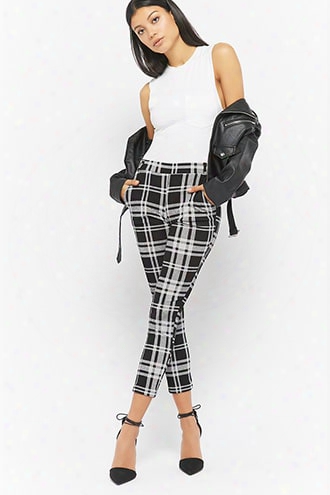 Plaid Skinny Pants