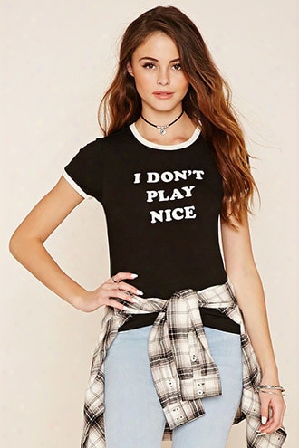 Play Nice Ringer Tee