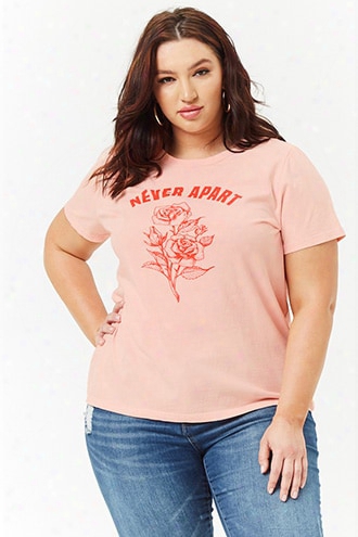 Plus Size Never Apart Graphic Tee