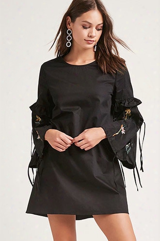 Poplin Embroidered Dress