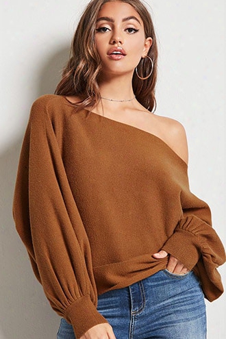 Raw-cut Knit Sweater