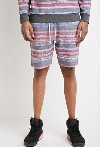 Reverse Abstract Print Sweatshorts