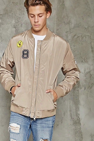 Salty Patched Bomber Jacket