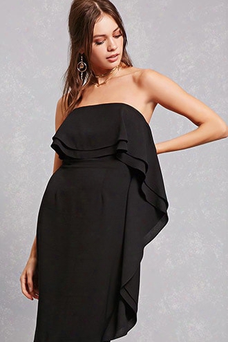 Strapless Ruffle Dress