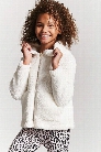 Girls Faux Shearling Zip-Up Hoodie (Kids)