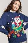 Santa's Sleigh Holiday Sweater