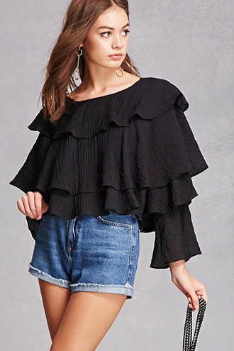 Tiered Ruffle Blouse