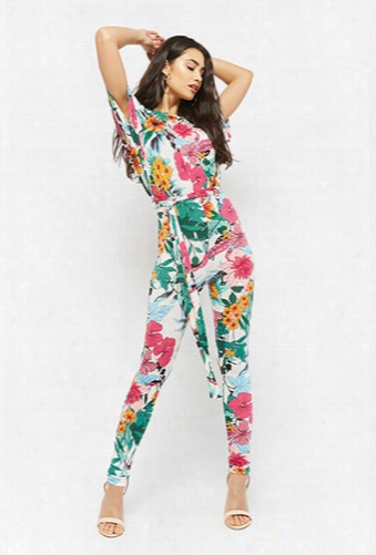 Tropical Print Jumpsuit