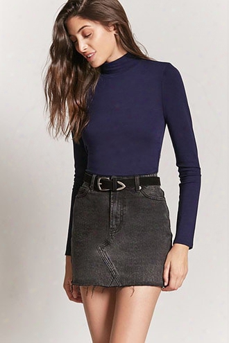 Turtleneck Knit Top