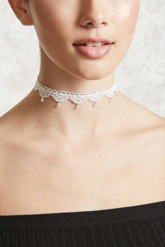 Beaded Crochet Choker