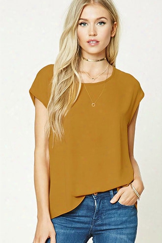 Boxy Crepe Woven Top