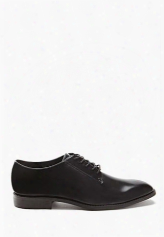Classic Faux Leather Oxfords