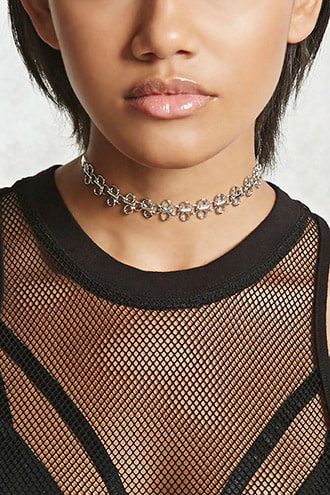 Clear Cutout Chain Choker