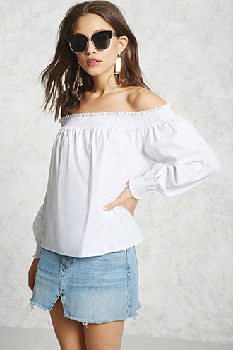 Contemporary Off-the-shoulder Top