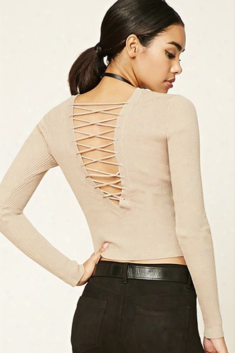 Crisscross-back Sweater