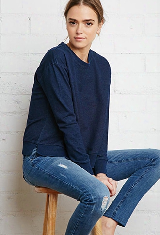 Denim Look Sweatshirt