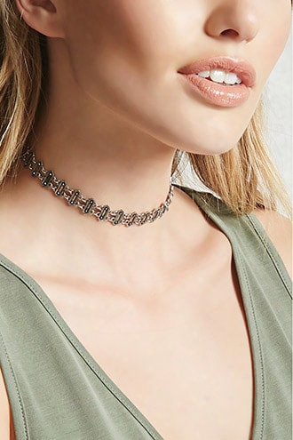 Etched Geo Choker