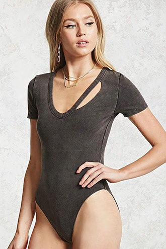 Faded Cutout Bodysuit