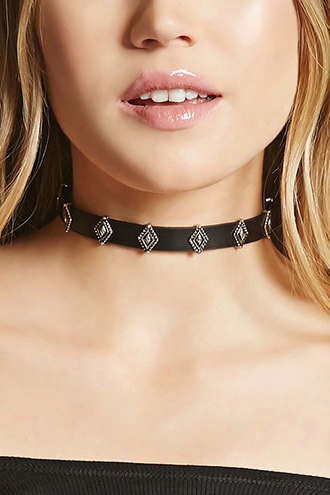 Faux Leather Western Choker