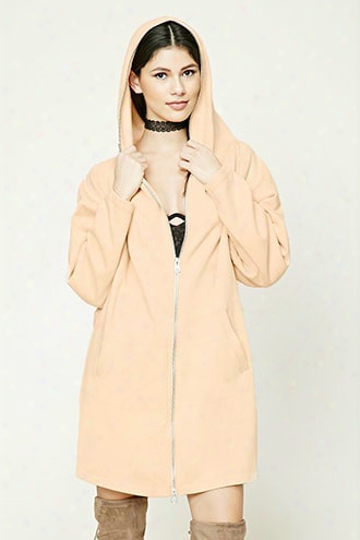 Fleece Hooded Zip-up Jacket