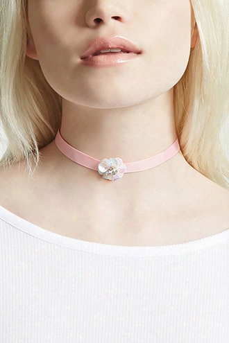 Floral Ribbon Choker