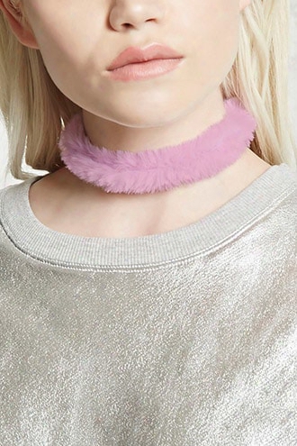 Fuzzy Faux Fur Choker