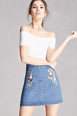 Goldie London Denim Skirt