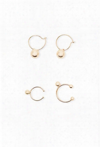 Hoop & Cuff Earring Set