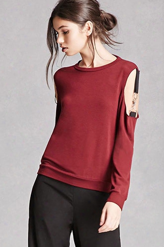 Key Chain Open-shoulder Top