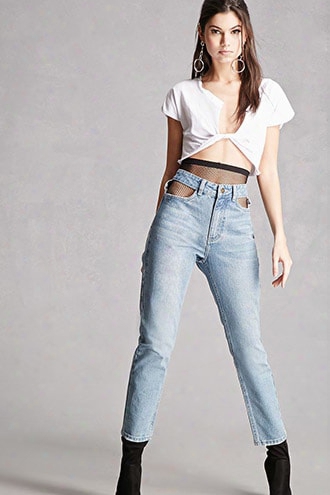 Momokrom Cutout Boyfriend Jeans