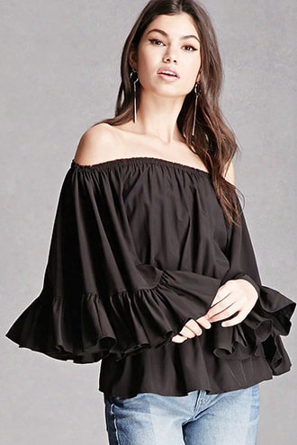 Off-the-shoulder Ruffle Top