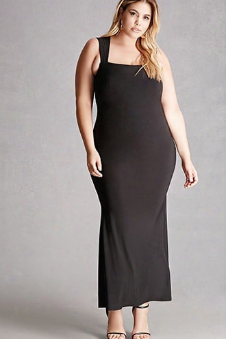 Plus Size Back Cutout Dress