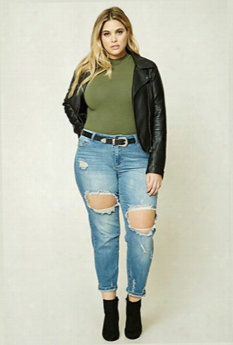 Plus Size Boyfriend Jeans