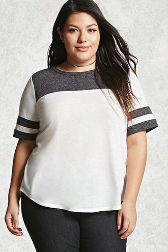 Plus Size Colorblock Tee