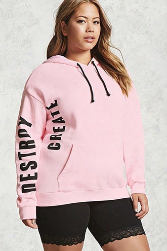 Plus Size Graphic Hoodie