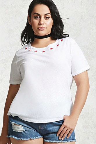 Plus Size Watermelon Patch Tee