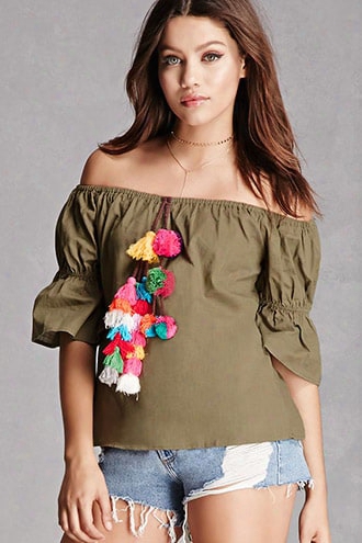 Pom Pom Tassel Blouse