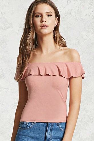 Ruffled Off-the-shoulder Top