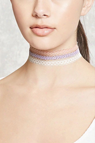 Scalloped Choker Set