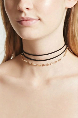 Self-tie Faux Suede Choker