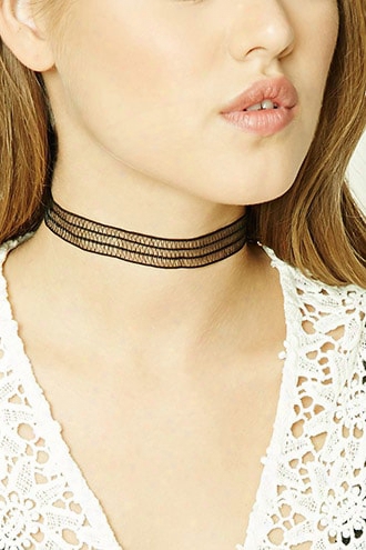 Sheer Mesh Knit Choker