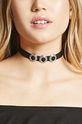 Strappy Medallion Choker