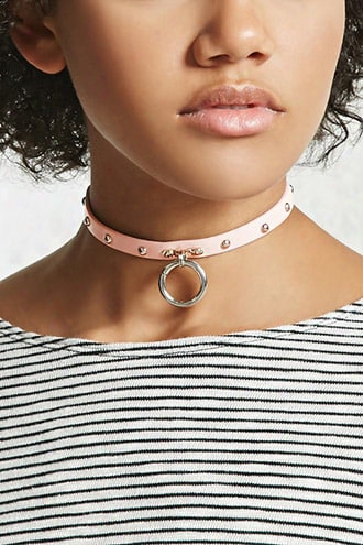 Studded O-ring Collar Choker