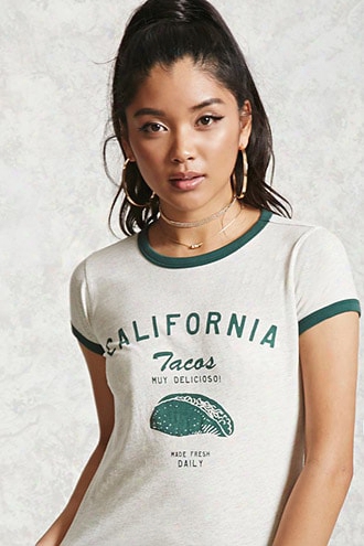 Tacos Graphic Ringer Tee