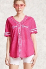 Embroidered Mesh Baseball Shirt