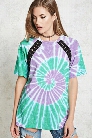 Lace-Up Tie-Dye Tee