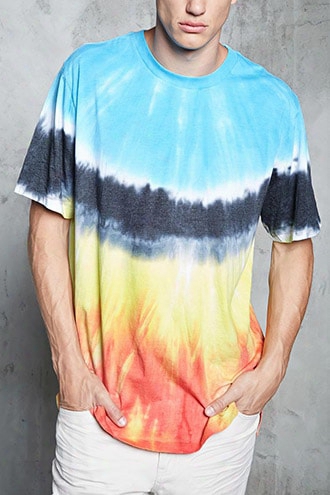 Tie-dye High-low Tee